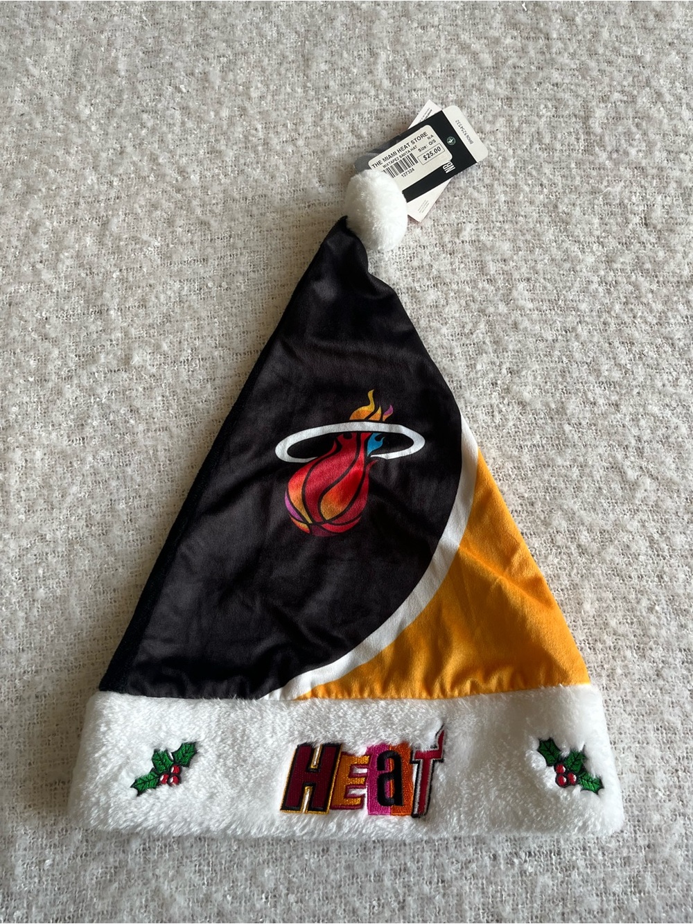 NWT Miami Heat Holiday Santa Hat